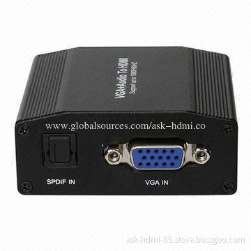 VGA to HDMI up to 1,080P Converter, 1,080P/60Hz Output Resolution